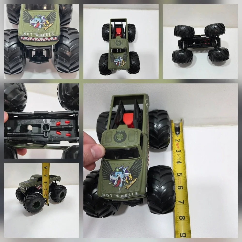 Hot Wheels Monster Jam Trucks V8 BOMBER 1:24 SCALE Truck Vehicle Used